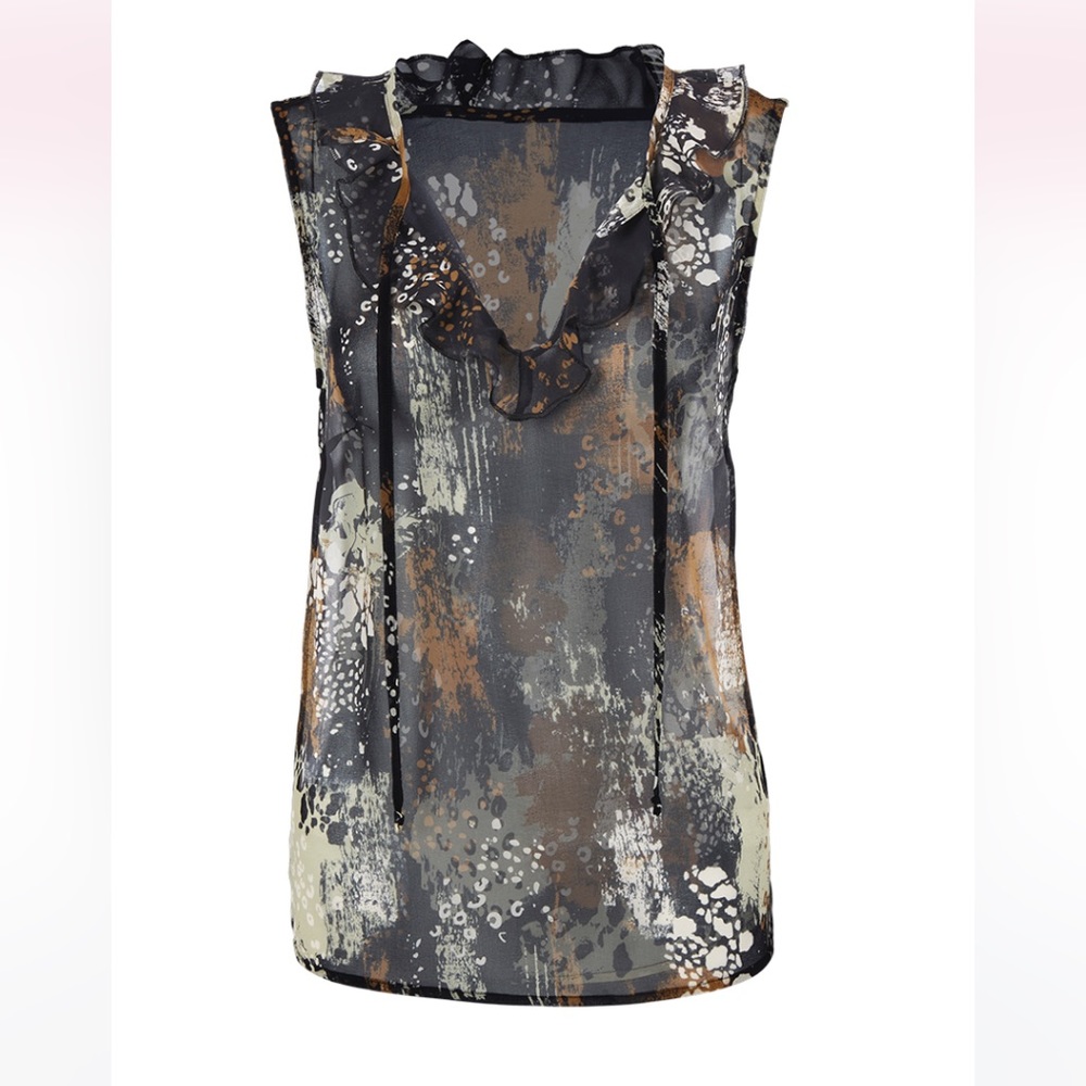 cabi NWOT Incandescent Top, Burst Print, MEDIUM, Fall 21